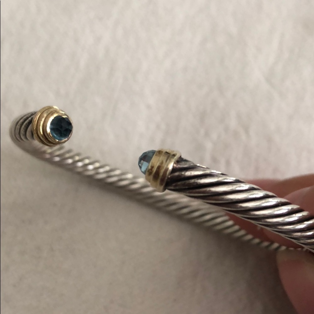 Classic Cable David Yurman Bracelet Blue Topaz - Picture 3 of 3